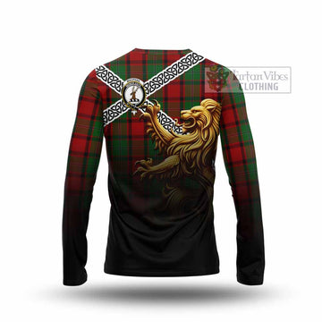 MacPhail (McPhail) Crest Tartan Long Sleeve T-Shirt with Golden Lion Emblem Celtic Style - Tartan Vibes Clothing