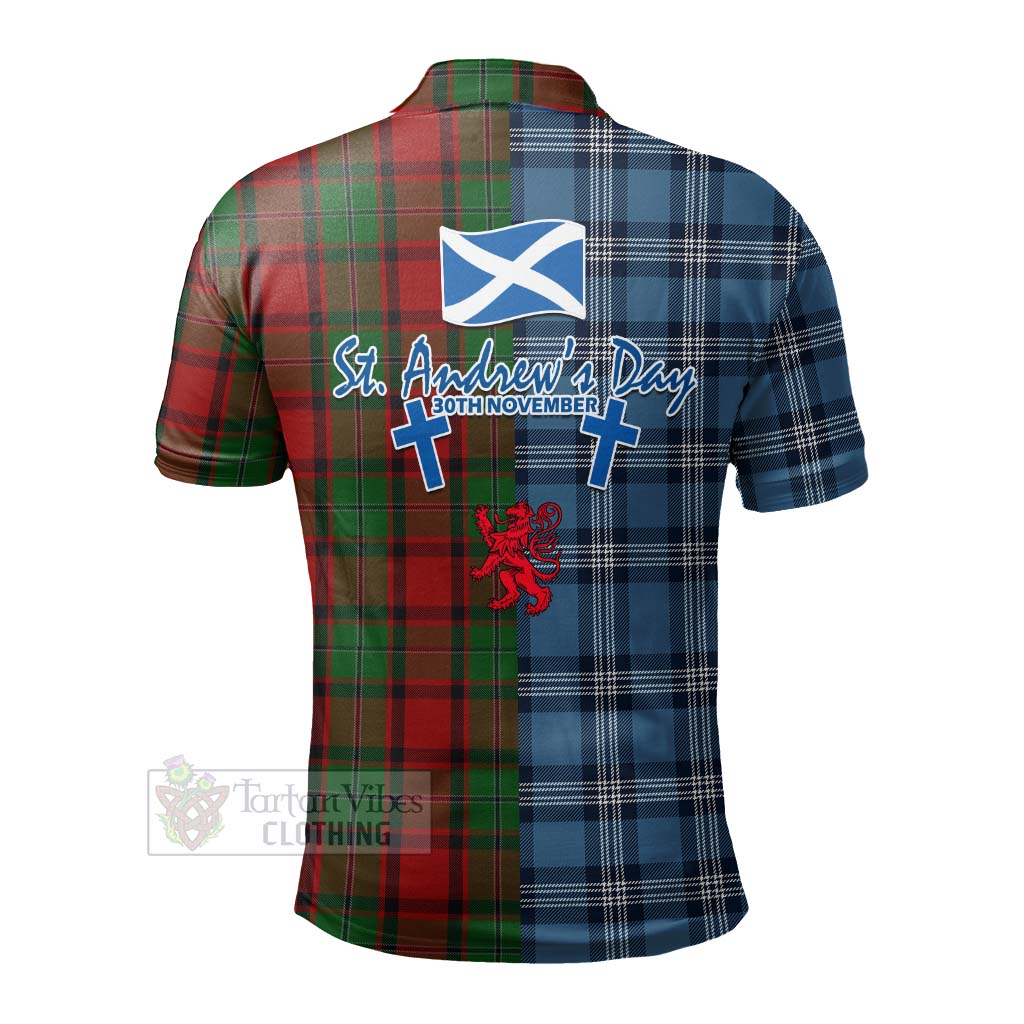 Tartan Vibes Clothing MacPhail (McPhail) Tartan Polo Shirt Happy St. Andrew's Day Half Tartan Style