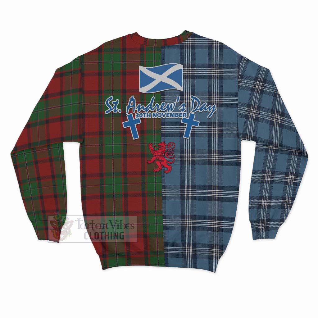 Tartan Vibes Clothing MacPhail (McPhail) Tartan Sweatshirt Happy St. Andrew's Day Half Tartan Style