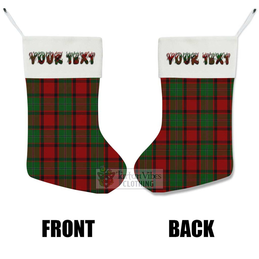 Tartan Vibes Clothing MacPhail (McPhail) Tartan Christmas Stocking with Personalized Text