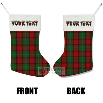 MacPhail (McPhail) Tartan Christmas Stocking with Personalized Text