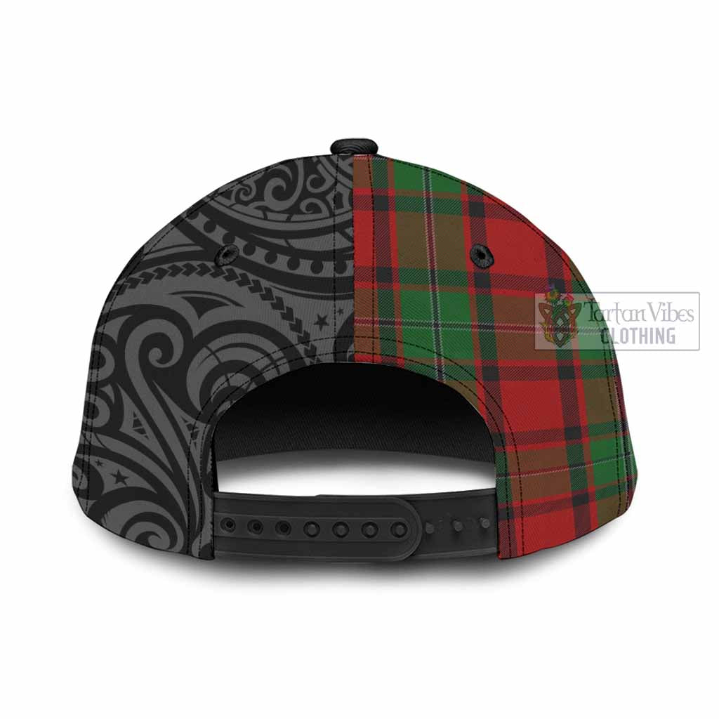 Tartan Vibes Clothing MacPhail (McPhail) Tartan Classic Cap with New Zealand Silver Fern Half Style