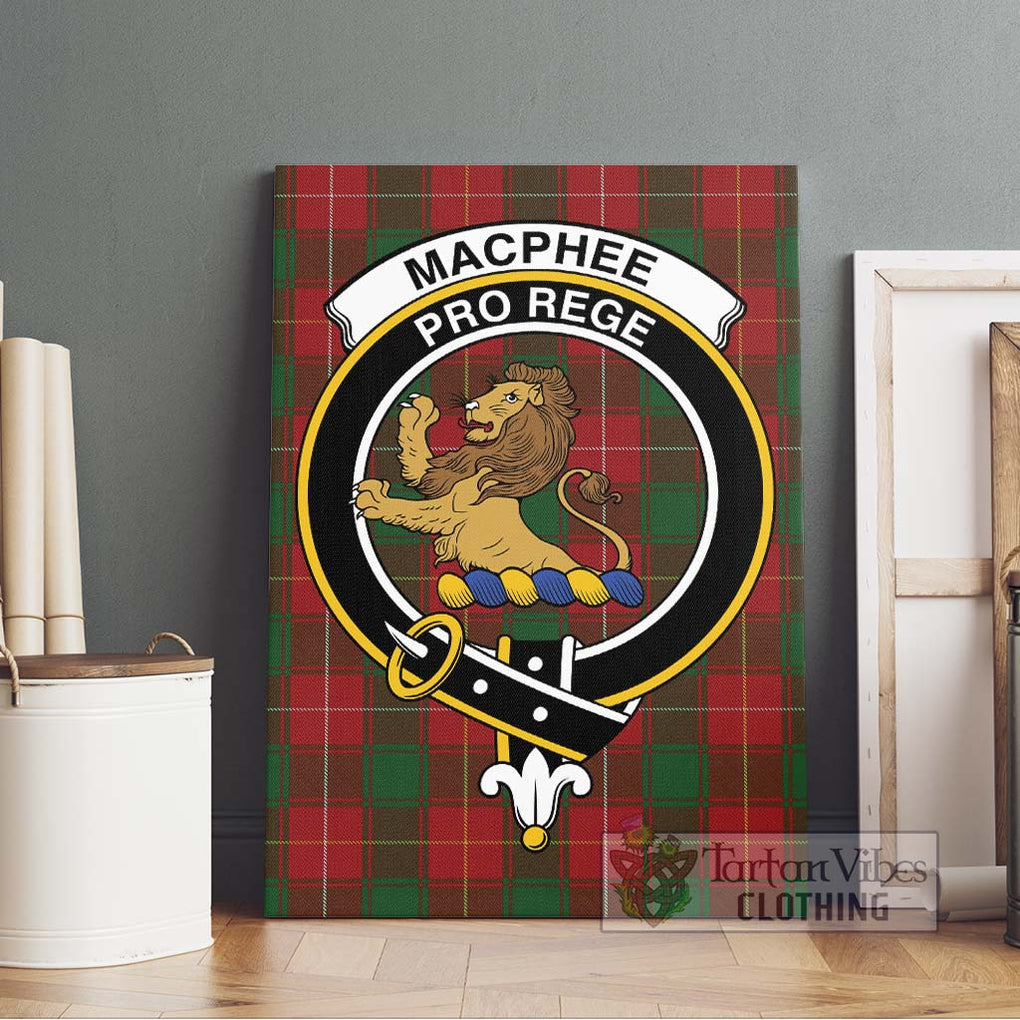 MacPhee (McPhee) Tartan Canvas Print Wall Art with Family Crest Without Frame - Tartan Vibes Clothing