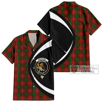 MacPhee (McPhee) Tartan Hawaiian Shirt with Family Crest Circle Style Kid - Tartan Vibes Clothing
