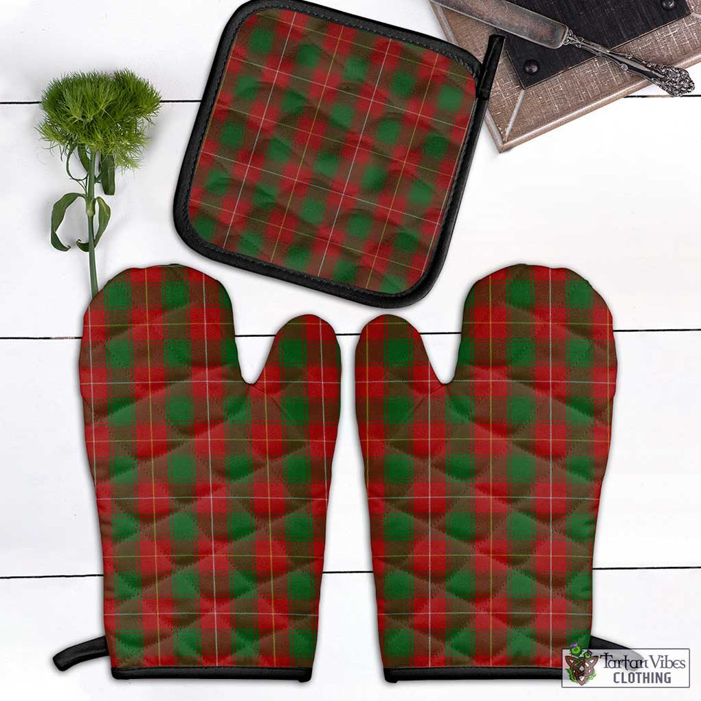 MacPhee (McPhee) Tartan Combo Oven Mitt & Pot-Holder Black - Tartan Vibes Clothing