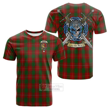 MacPhee (McPhee) Tartan Cotton T-shirt with Family Crest Celtic Skull Style Kid's Shirt - Tartan Vibes Clothing