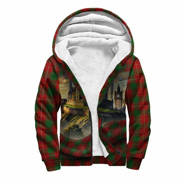 MacPhee (McPhee) Tartan Family Crest Sherpa Hoodie with Scottish Ancient Castle Style Unisex S - Tartan Vibes Clothing
