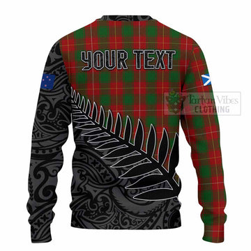 MacPhee (McPhee) Crest Tartan Knitted Sweater with New Zealand Silver Fern Half Style - Tartan Vibes Clothing
