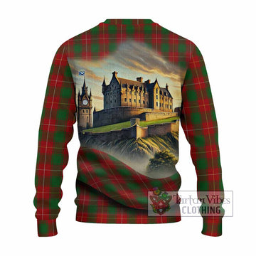 MacPhee (McPhee) Tartan Family Crest Knitted Sweater with Scottish Ancient Castle Style - Tartan Vibes Clothing