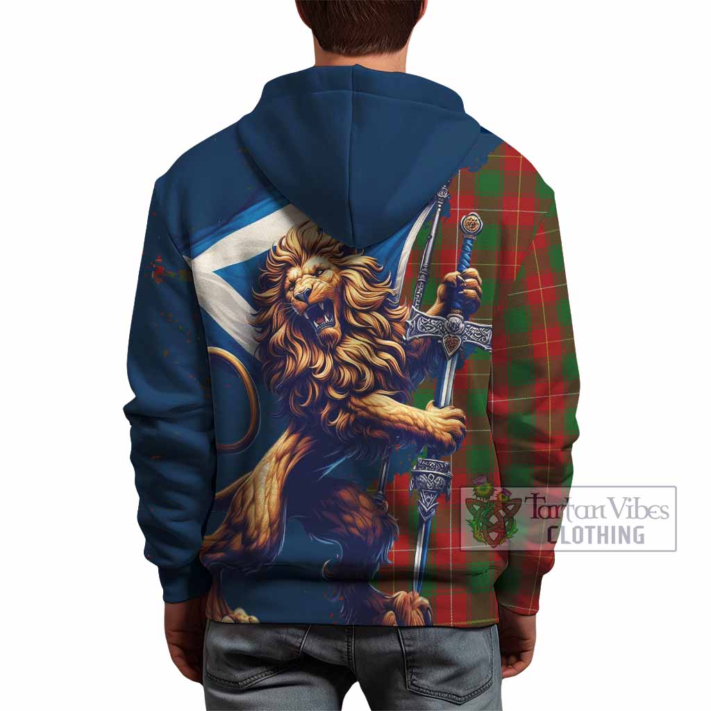 MacPherson (McPherson) Tartan Family Crest Hoodie with Scottish Majestic Lion