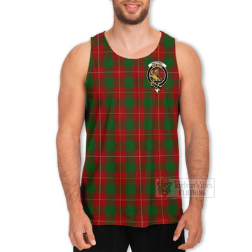 MacPhee (McPhee) Tartan Men's Tank Top with Family Crest and Bearded Skull Holding Bottles of Whiskey - Tartan Vibes Clothing