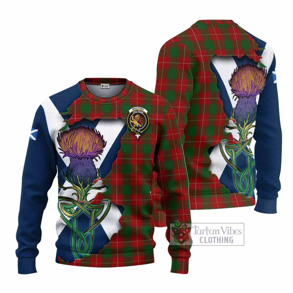 MacPhee (McPhee) Tartan Family Crest Knitted Sweater Scottish Thistle Celtic Inspired - Tartan Vibes Clothing
