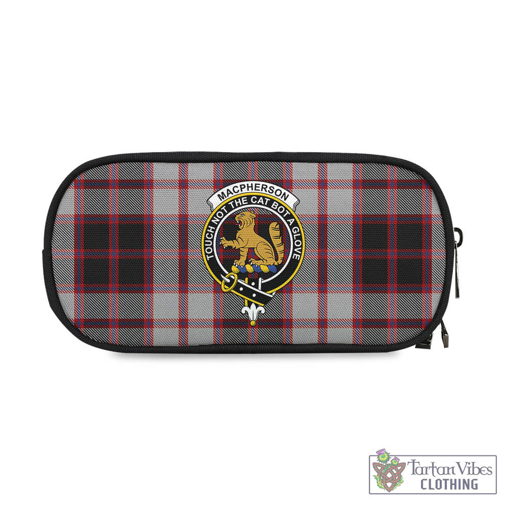 Tartan Vibes Clothing MacPherson Tartan Pen and Pencil Case with Family Crest