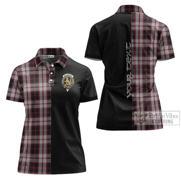 MacPherson (McPherson) Tartan Women's Polo Shirt with Family Crest and Half Of Me Style