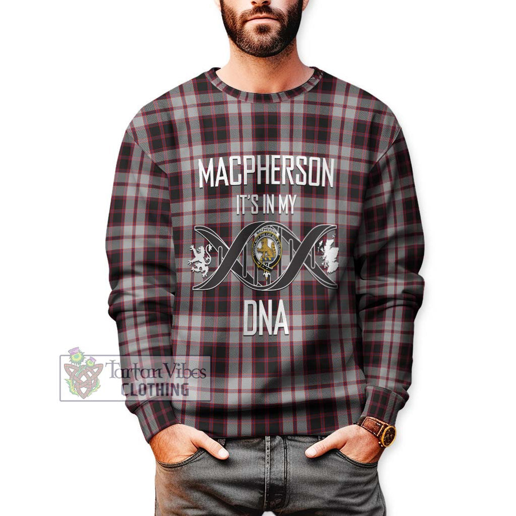 MacPherson (McPherson) Tartan Sweatshirt with Family Crest DNA In Me Style Unisex - Tartanvibesclothing Shop