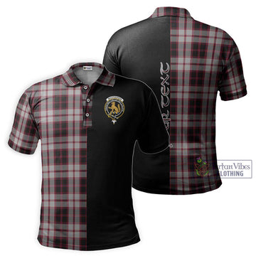 MacPherson (McPherson) Tartan Polo Shirt with Family Crest and Half Of Me Style