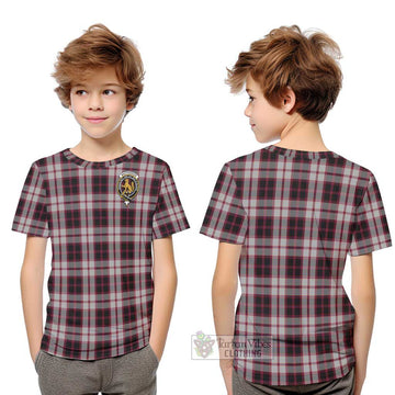 MacPherson (McPherson) Tartan Kid T-Shirt with Family Crest