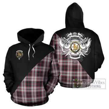 MacPherson (McPherson) Tartan Hoodie with Family Crest and Military Logo Style