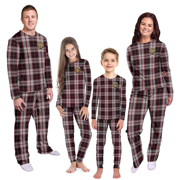 MacPherson (McPherson) Tartan Pajamas Family Set with Family Crest