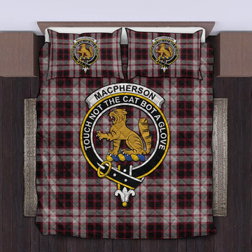 MacPherson (McPherson) Tartan Quilt Bed Set with Family Crest