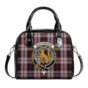 MacPherson (McPherson) Tartan Shoulder Handbags with Family Crest