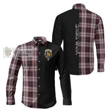 MacPherson (McPherson) Tartan Long Sleeve Button Shirt with Family Crest and Half Of Me Style