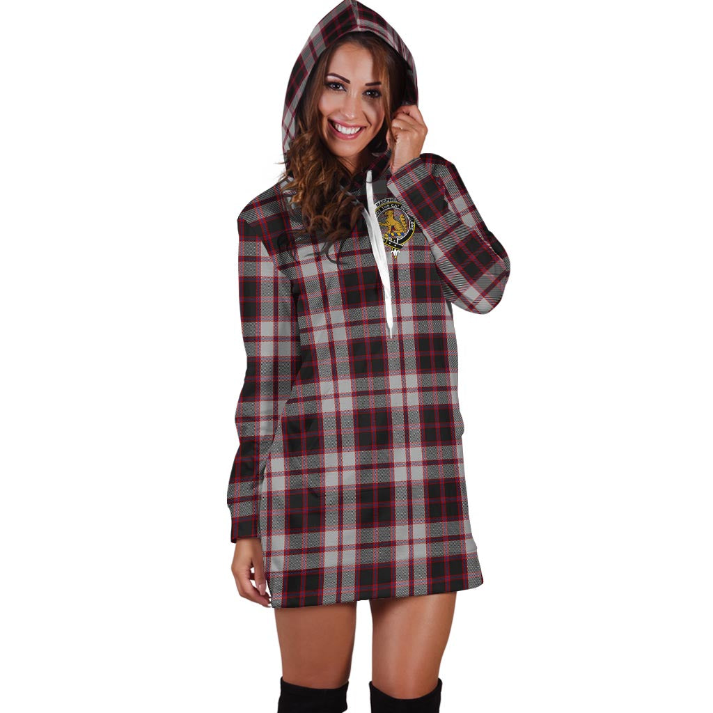 MacPherson (McPherson) Tartan Hoodie Dress with Family Crest - Tartan Vibes Clothing