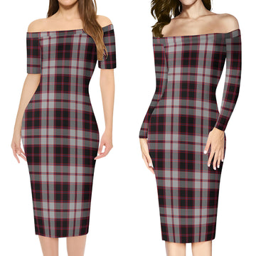 MacPherson (McPherson) Tartan Off Shoulder Lady Dress