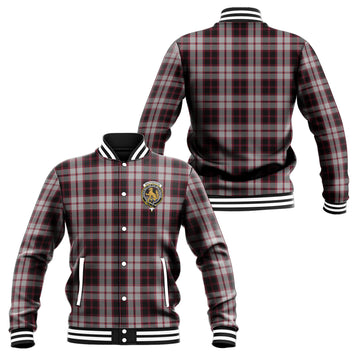 MacPherson (McPherson) Tartan Baseball Jacket with Family Crest