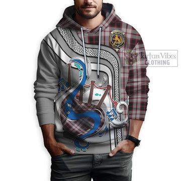 MacPherson (McPherson) Tartan Hoodie with Epic Bagpipe Style