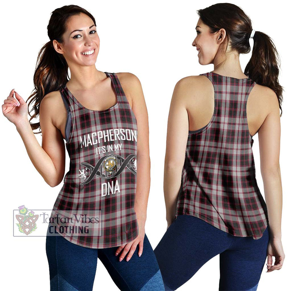 MacPherson (McPherson) Tartan Women's Racerback Tanks with Family Crest DNA In Me Style 4XL - Tartanvibesclothing Shop