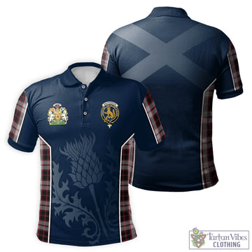 MacPherson (McPherson) Tartan Men's Polo Shirt with Family Crest and Scottish Thistle Vibes Sport Style