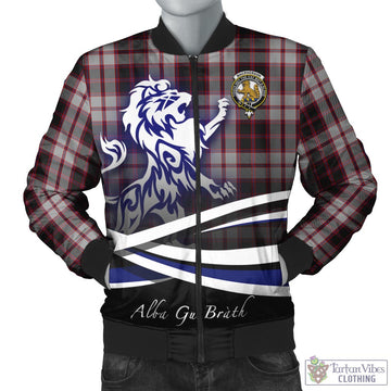 MacPherson (McPherson) Tartan Bomber Jacket with Alba Gu Brath Regal Lion Emblem