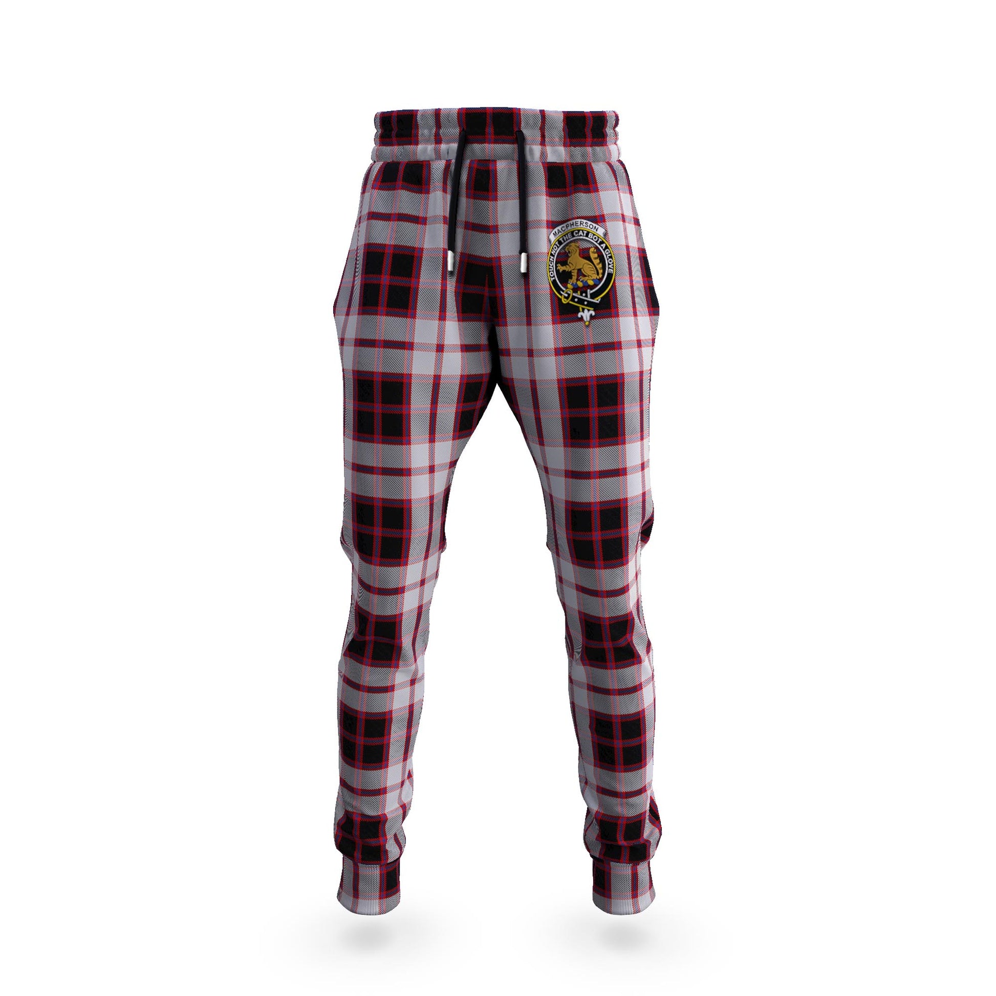 MacPherson (McPherson) Tartan Joggers Pants with Family Crest 5XL - Tartan Vibes Clothing