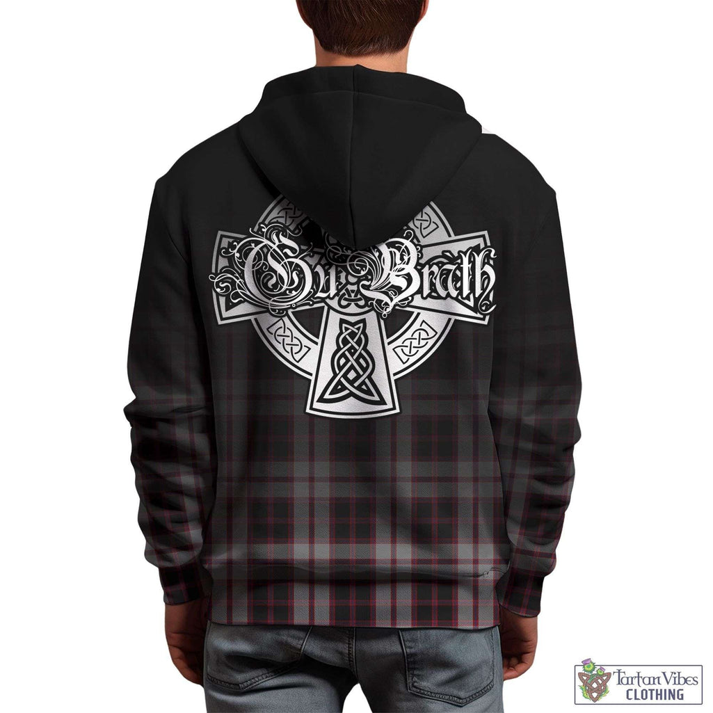 Tartan Vibes Clothing MacPherson Tartan Hoodie Featuring Alba Gu Brath Family Crest Celtic Inspired