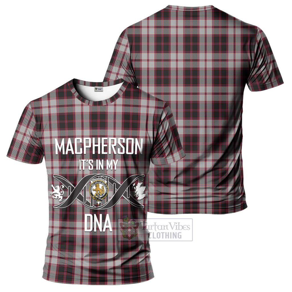 MacPherson (McPherson) Tartan T-Shirt with Family Crest DNA In Me Style - Tartan Vibes Clothing