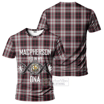 MacPherson (McPherson) Tartan T-Shirt with Family Crest DNA In Me Style