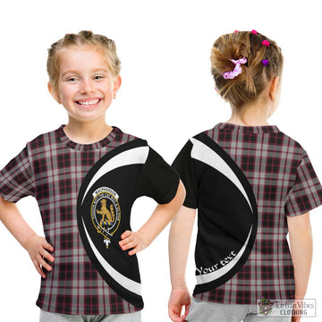 MacPherson (McPherson) Tartan Kid T-Shirt with Family Crest Circle Style