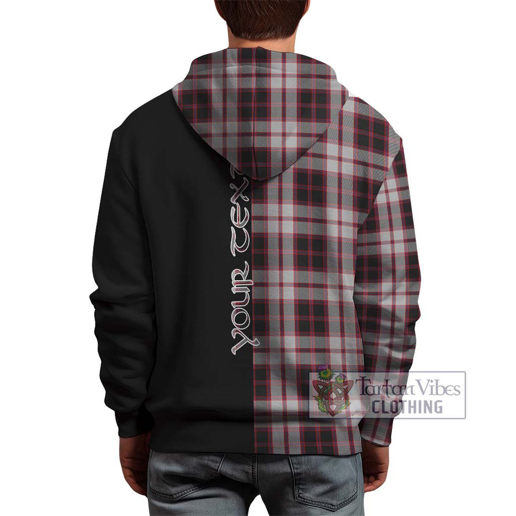 MacPherson (McPherson) Tartan Hoodie with Family Crest and Half Of Me Style - Tartanvibesclothing Shop