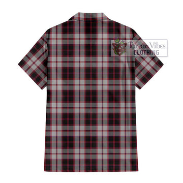 MacPherson (McPherson) Tartan Short Sleeve Button Shirt with Family Crest DNA In Me Style