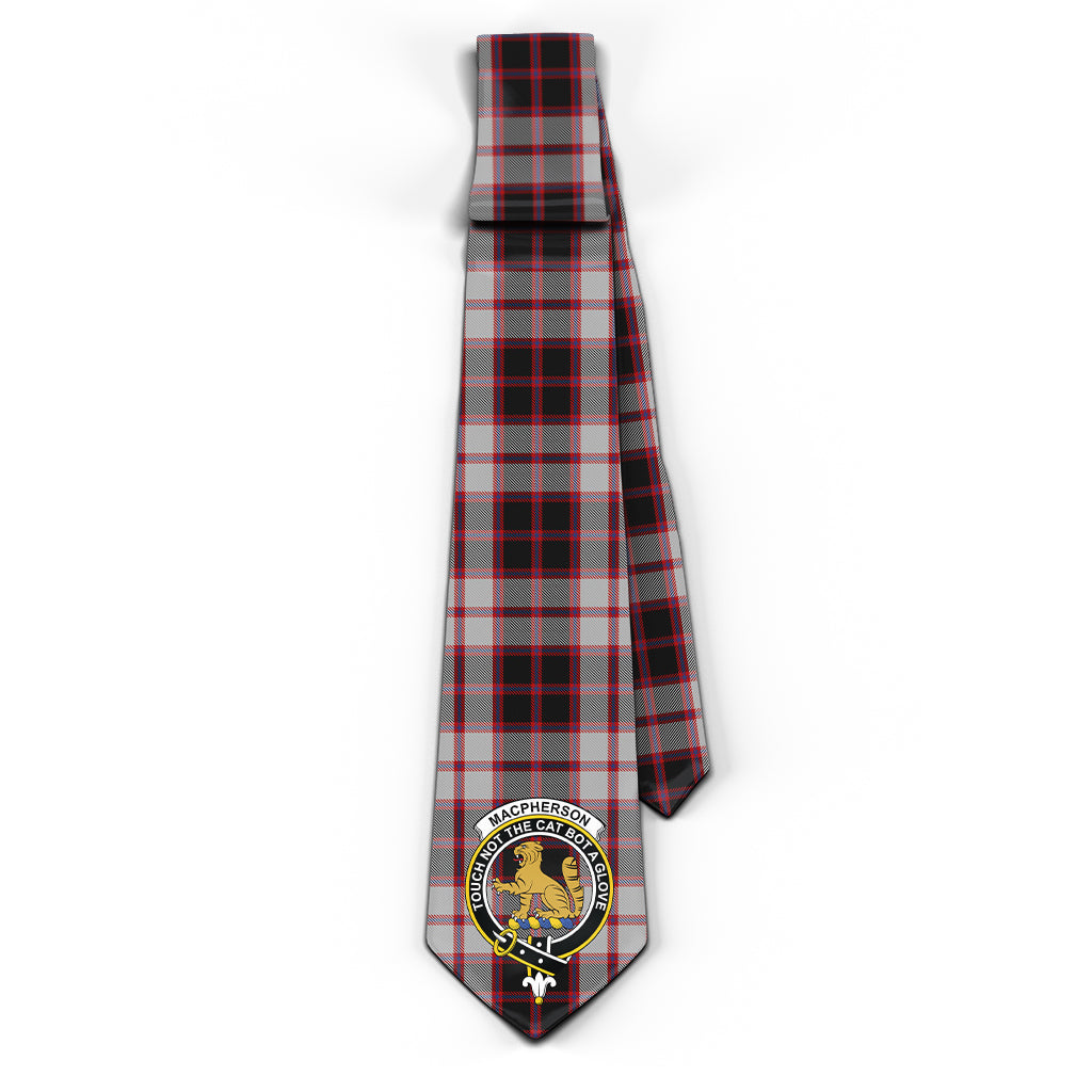 MacPherson (McPherson) Tartan Classic Necktie with Family Crest - Tartan Vibes Clothing