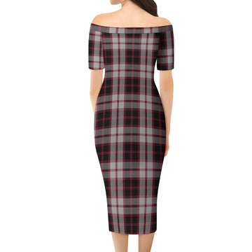 MacPherson (McPherson) Tartan Off Shoulder Lady Dress