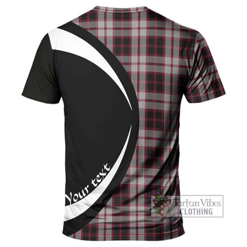 MacPherson (McPherson) Tartan T-Shirt with Family Crest Circle Style