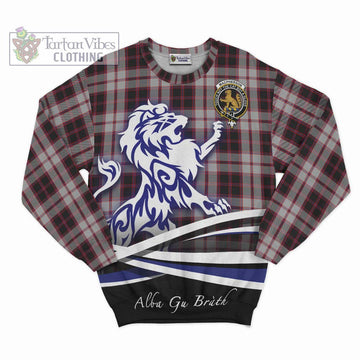 MacPherson (McPherson) Tartan Sweatshirt with Alba Gu Brath Regal Lion Emblem