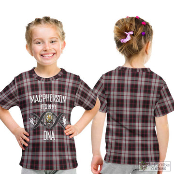 MacPherson (McPherson) Tartan Kid T-Shirt with Family Crest DNA In Me Style