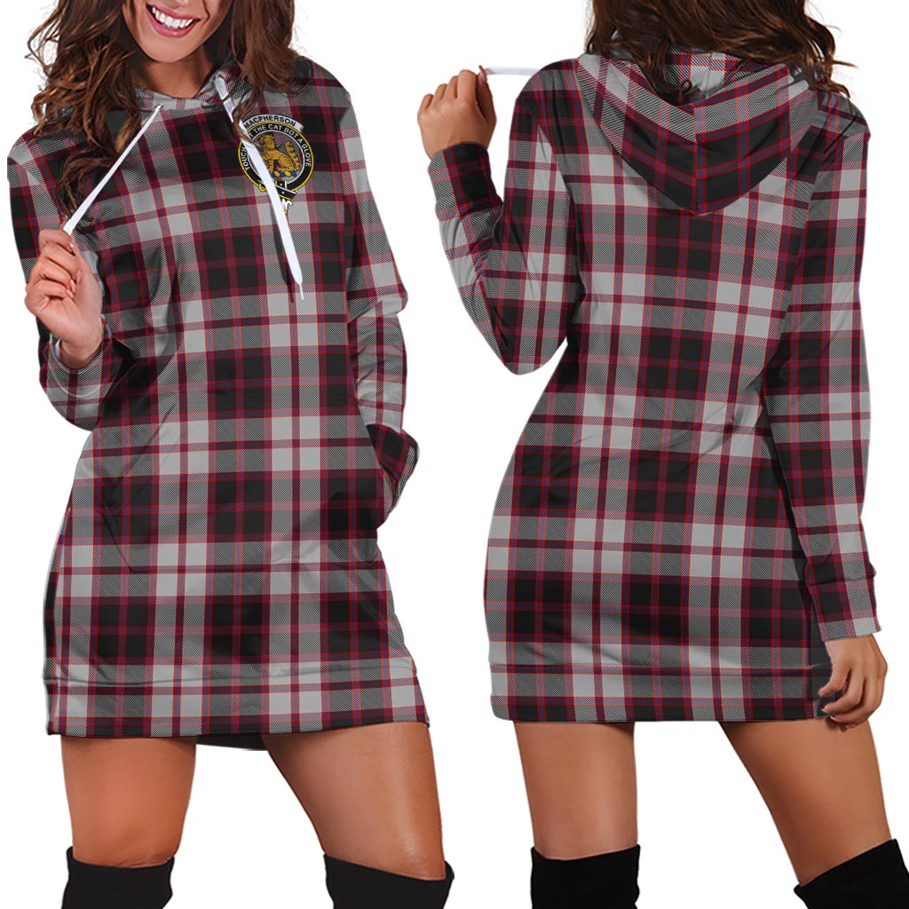 MacPherson (McPherson) Tartan Hoodie Dress with Family Crest - Tartan Vibes Clothing