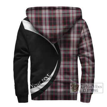 MacPherson (McPherson) Tartan Sherpa Hoodie with Family Crest Circle Style