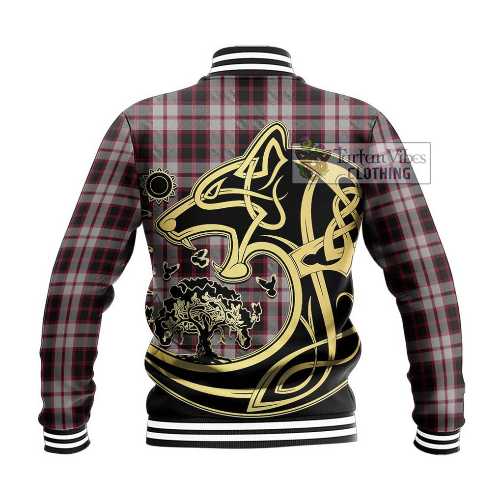 MacPherson (McPherson) Tartan Baseball Jacket with Family Crest Celtic Wolf Style - Tartan Vibes Clothing