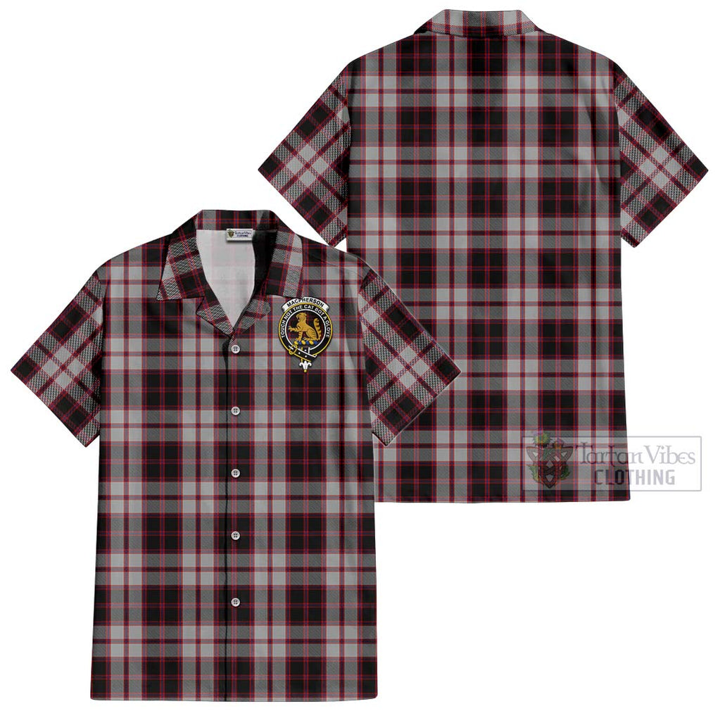 MacPherson (McPherson) Tartan Cotton Hawaiian Shirt with Family Crest Kid - Tartan Vibes Clothing