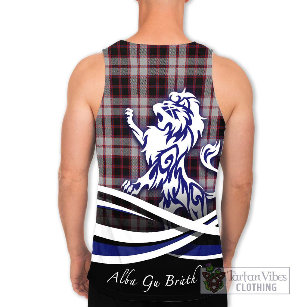 MacPherson (McPherson) Tartan Men's Tank Top with Alba Gu Brath Regal Lion Emblem - Tartanvibesclothing Shop